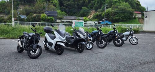 おやじのバイクツーリングのバイク集合写真