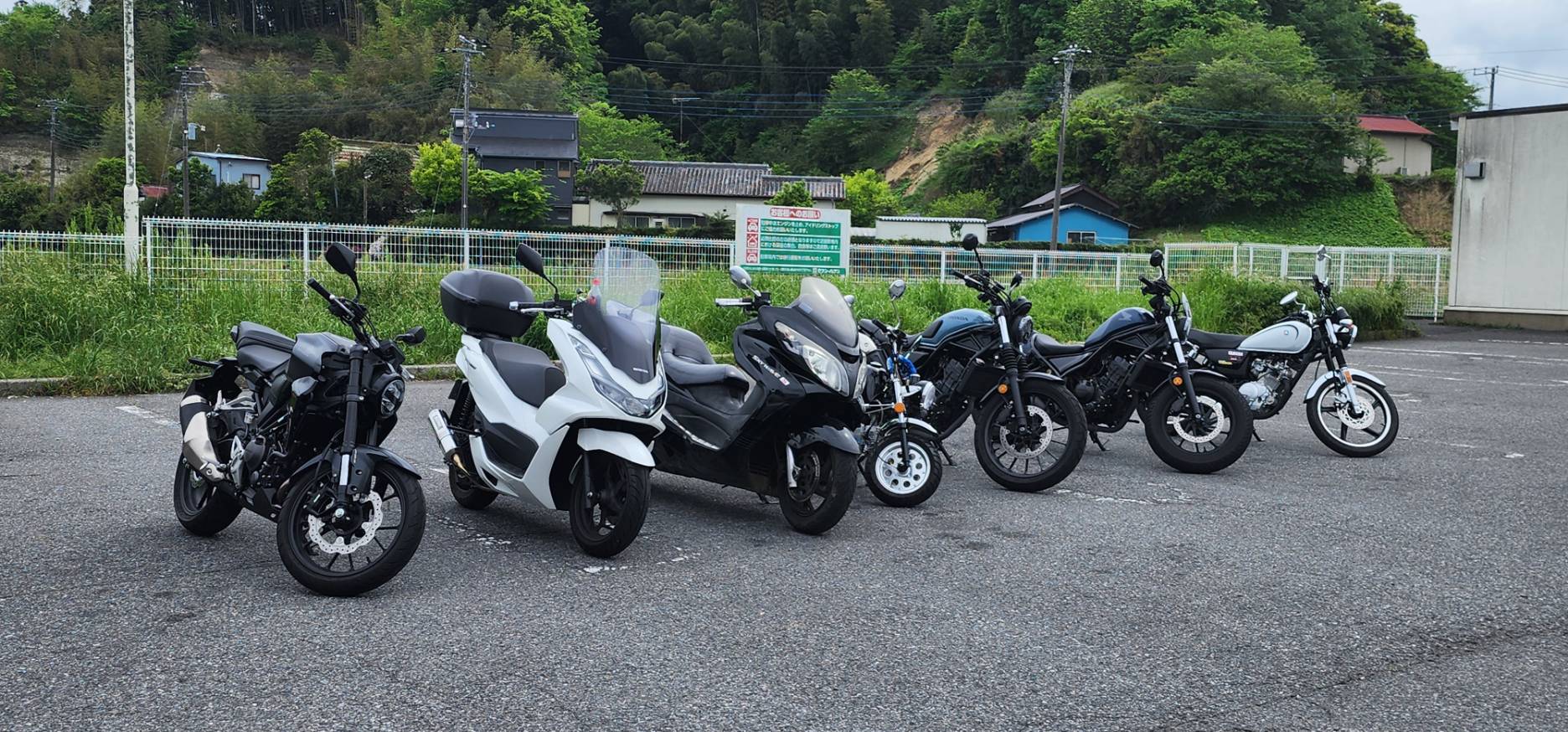おやじのバイクツーリングのバイク集合写真