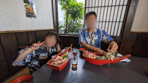 郷土料理きみ野での昼食