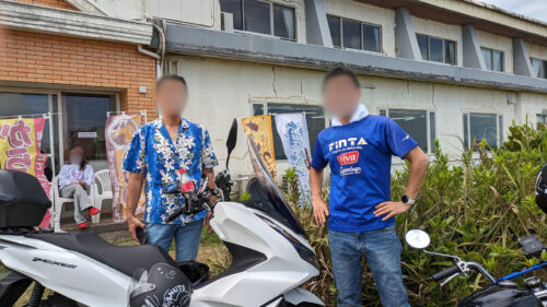 犬吠埼灯台にて記念撮影